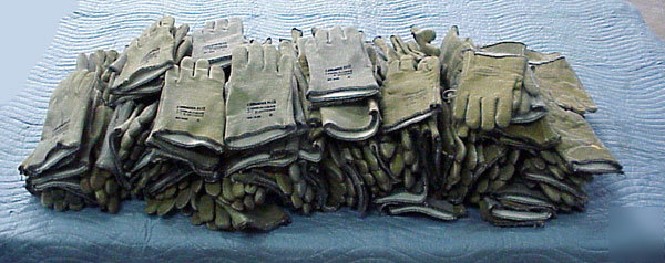 Lot of 100 pair ansell flex crusader work glove 9/10