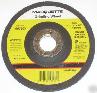 New 25 depressed center grinding wheels 5 x 1/4 x 7/8 - 