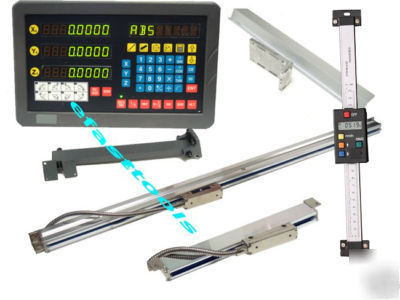 New 3 axis dro mill lathe package linear digital scales 