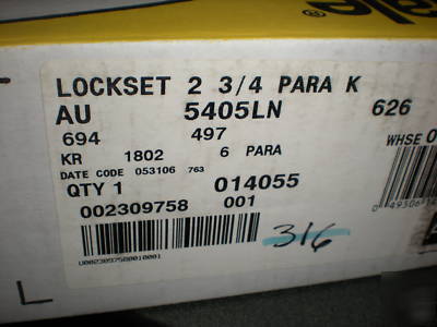 New yale 5405LN 626 storeroom / closet cylindrical lock