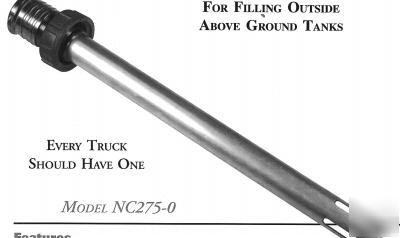 The macpherson foam free tank tube