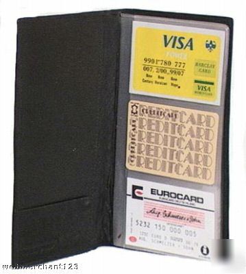 Wholesale lot 12 leather business card holders # 9514 