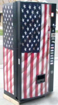 Dixie narco bubble front 440 soda vending machine used