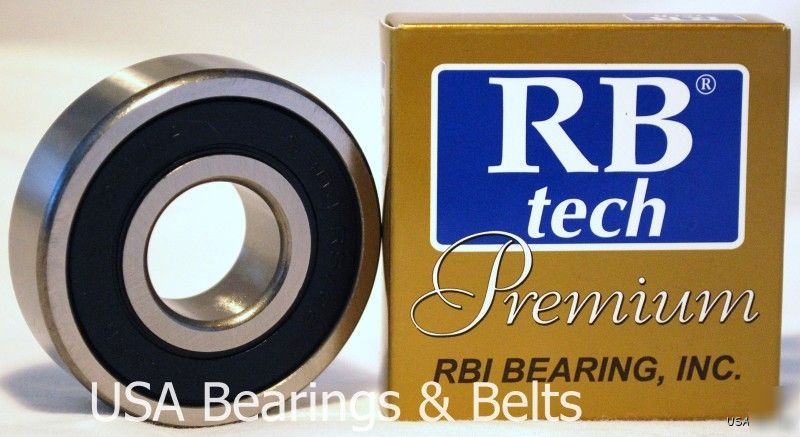 (2) 6306-zz premium grade bearings 30X72X19, abec 3+