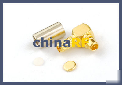 50 x mmcx plug crimp connector right angle RG174 RG316