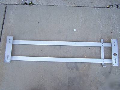 Commercial door aluminum pull push bar w/ grip handle
