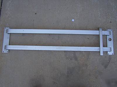 Commercial door aluminum pull push bar w/ grip handle