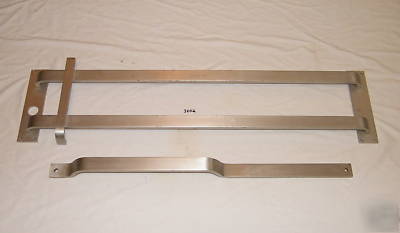 Commercial door aluminum pull push bar w/ grip handle