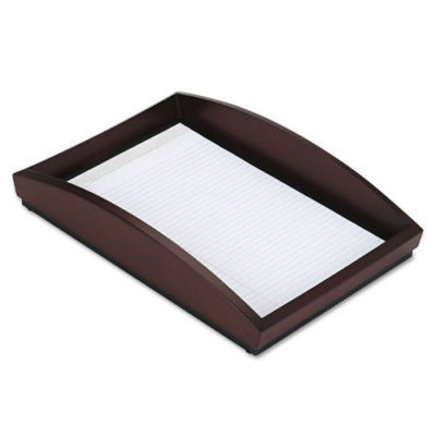 Executive woodline ii front loading wood desk tray 