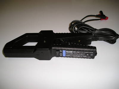 Fluke 80I-410 dc ac current clamp probe hall effect 600