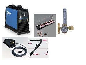 Miller maxstar 150 stl-foot cont-torch pkg-flometer