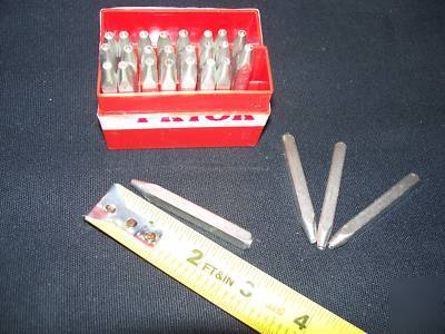 New 1/16, 1.5MM reverse steel stamp, hand punch a-z 
