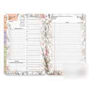 New blooms garden design daily planner refill - 5