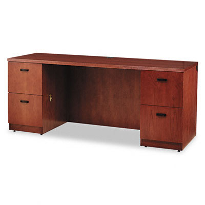 Park avenue kneespace credenza, henna cherry frame/top