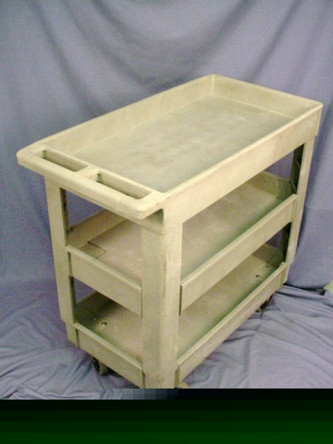 Rubbermaid 4500 utility serving busing restaurant cart