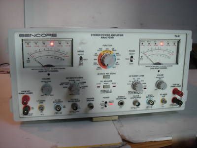 Sencore PA81 stereo power amplifier analyzer / working