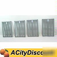 Used 4CT plastic garage restaurant storage shelves