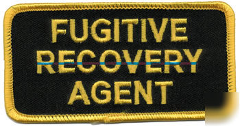 Fugitive recovery agent hat or jacket patch