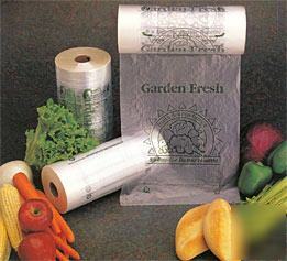 4 roll 12X20 5 a hdpe clear produce grocery bag - 18 lb