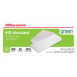 500 white envelopes #10 (4 1/8