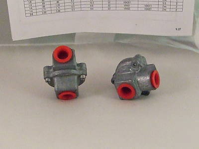 Asco Â¼â€ V0436 quick exhaust shuttle valve, lot of 2
