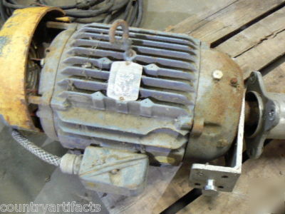 Baldor industrial mixer agitator 15 hp 208-230/460V 3PH