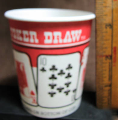 Draw poker 7 oz hot paper cups game texas playing cards