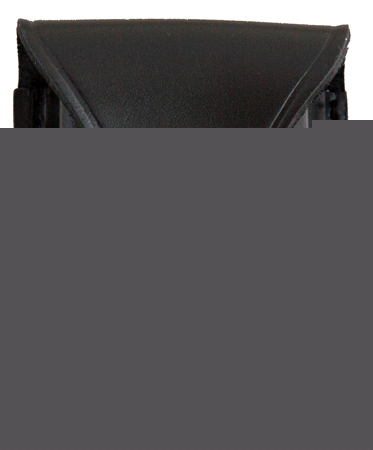 Hwc police duty leather handcuff case - nickel snap