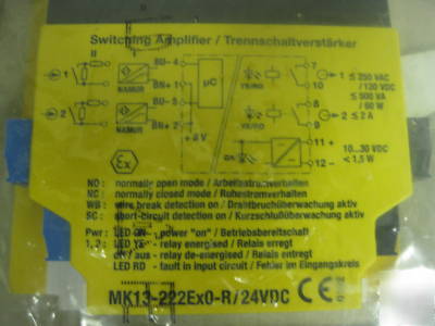 MK13-222EX0-r/24VDC turck isolating switching amplifier