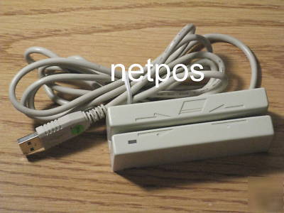Magtek mini mag stripe reader pn 21040107 3 track usb