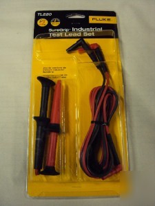 New fluke TL220 suregrip industrial test lead set probe