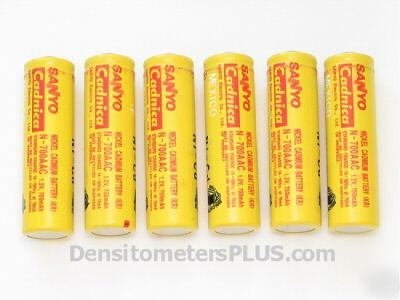 New nicad batteries (6) for x-rite densitometer