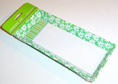New note pad in retro daisy desk tray express set decor 