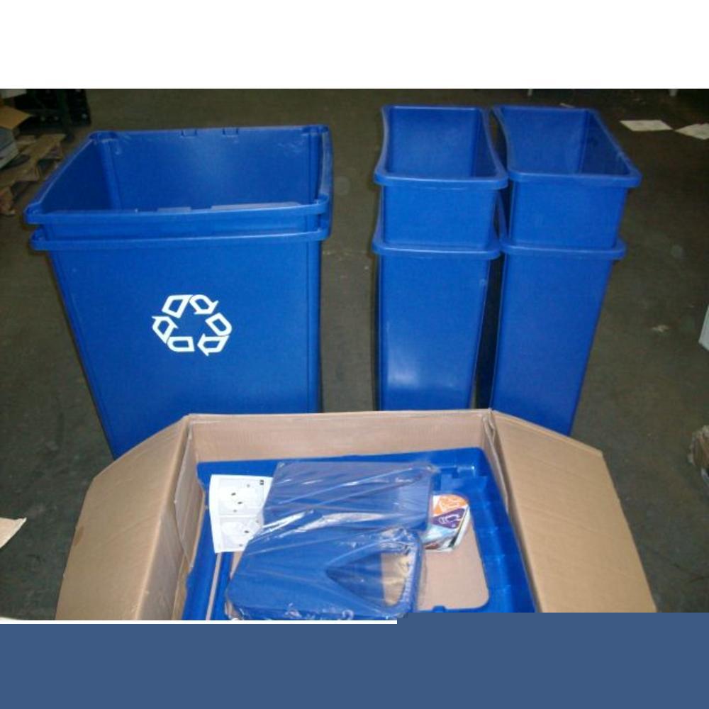 Rubbermaid 256R recycling station/blue 158055