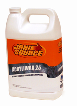 Jani-source acryliwax 25 floor finish 4/1 gallons /cs