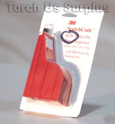 New 3M slw scotchcode write-on tape, dispenser & pen