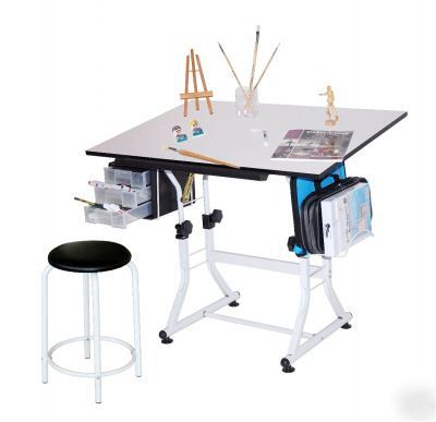 New art/drafting/drawing/craft/hobby table w/ stool ~ 