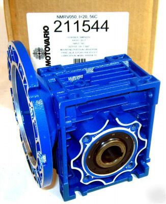 New motovario NMRV050 worm gear 20:1 speed reducer 56C