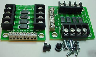Shunt precision quad inline .01OHM 1% 20AMP = 200MV