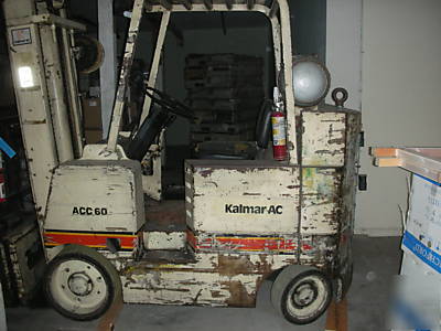 1990 kalmar ACC60 6.000 lbs propane forklift truck