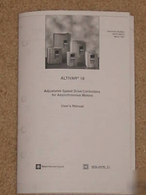 Altivar 18 adj speed drive controller motor user manual