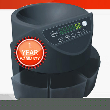 Cassida C100 coin counter and digital coin sorter