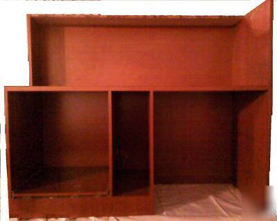 Front desk & wall unit custom made