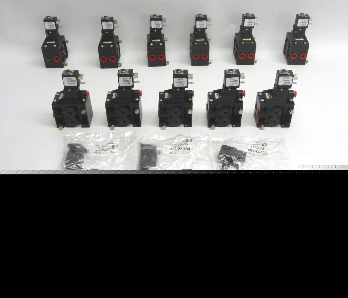 Lot 11 asco pneumatic joucomatic 26400027 air valve 