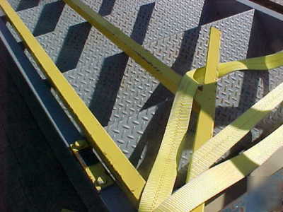 12' high metal industrial stairs w/ railing stairway