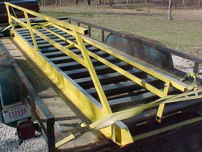 12' high metal industrial stairs w/ railing stairway