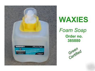 3 waxies 385880 green certified foam soap refill