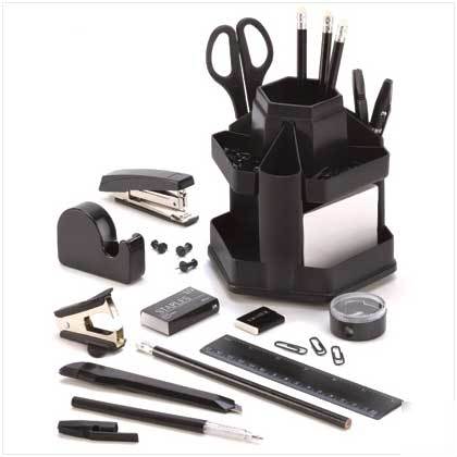 5 office in a box caddy pen tape ruler stapler scissors