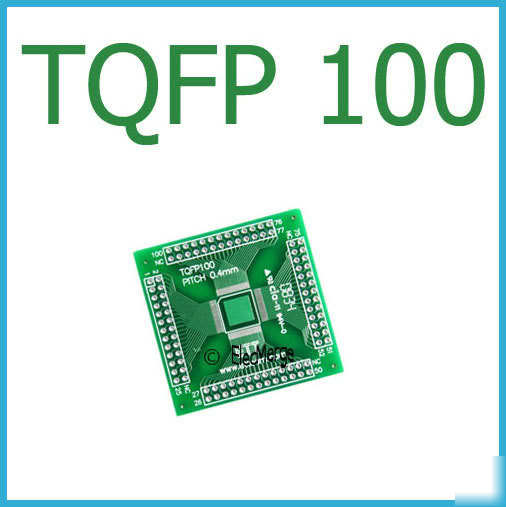 5 x tqfp 100 to dip 100 pcb convert double side smd 