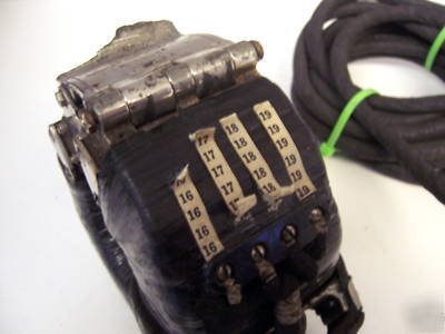 Antique western electro mechanical amp meter gauge 